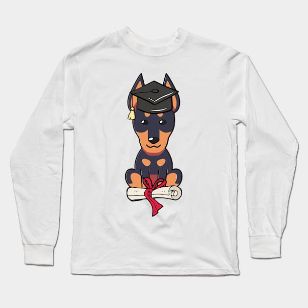 Funny dog is graduating Long Sleeve T-Shirt by Pet Station